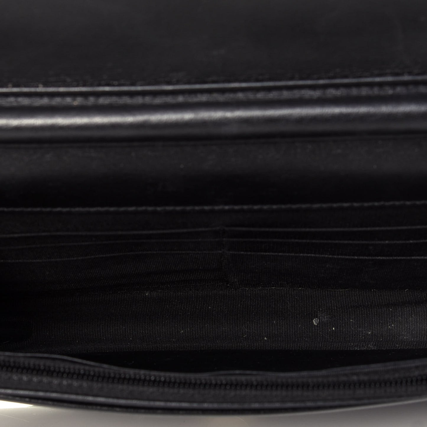 Caviar Quilted Boy Wallet On Chain WOC Black