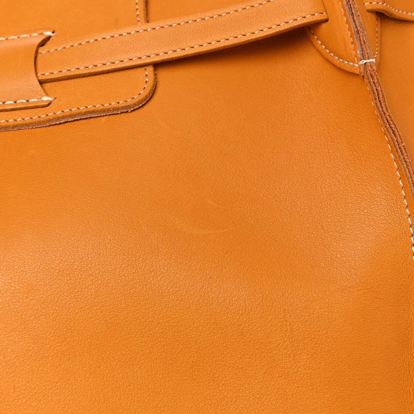 Soft Bare Calfskin Medium Big Bag Dark Yellow
