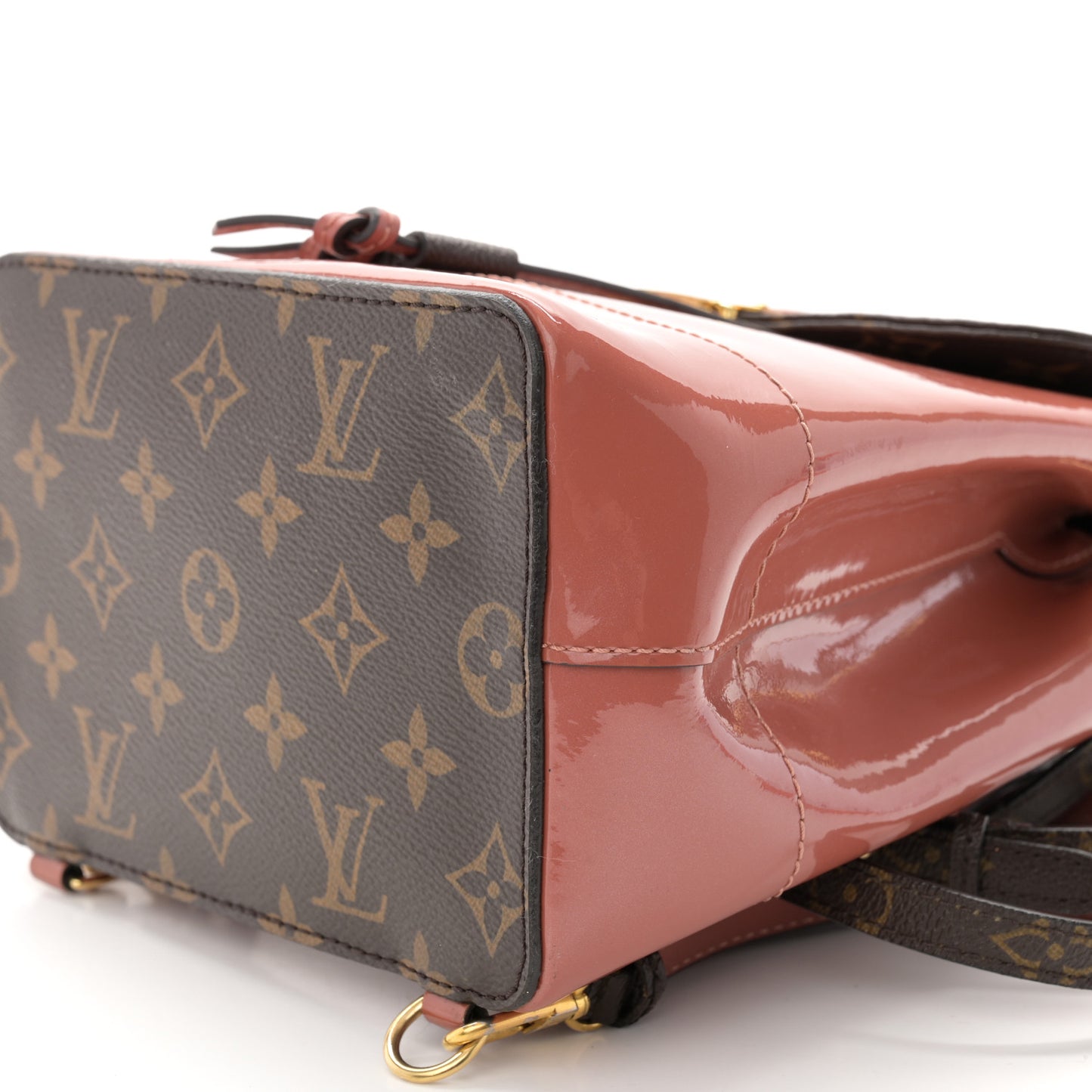 Patent Monogram Hot Springs Backpack Vieux Rose