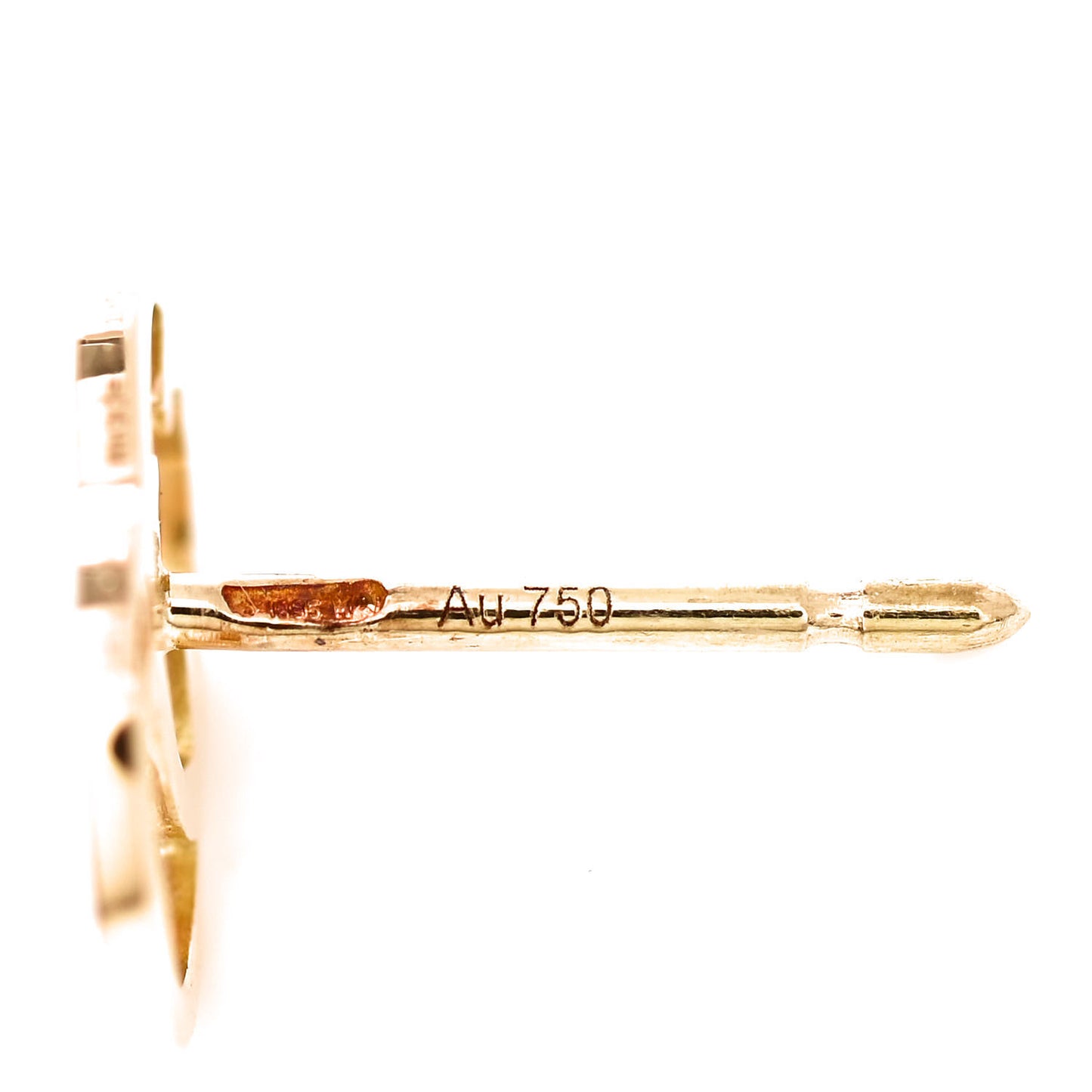 18K Yellow Gold GG Tissue Stud Earrings