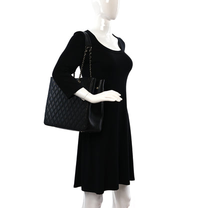 Chanel Caviar Quilted Large Shopping Tote Black 2 of 9