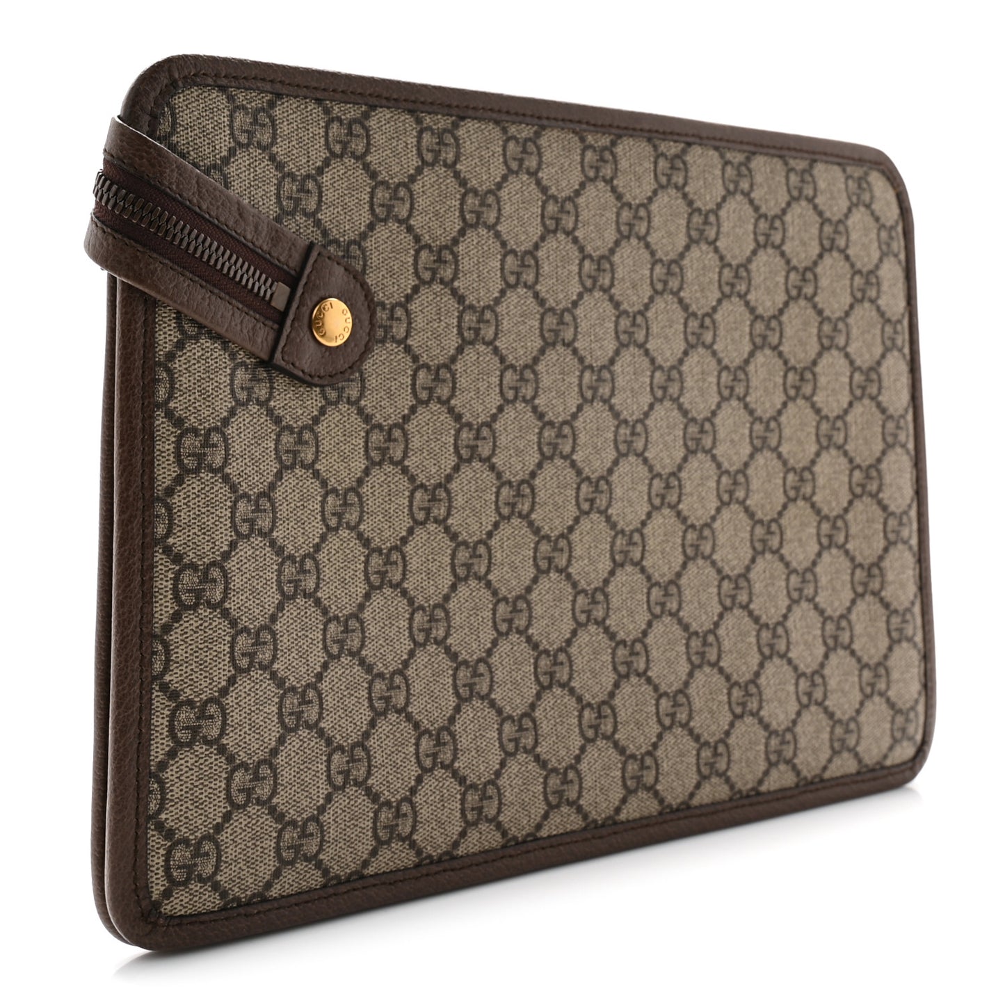 GG Supreme Monogram Web Small Ophidia Documents Holder Beige New Acero