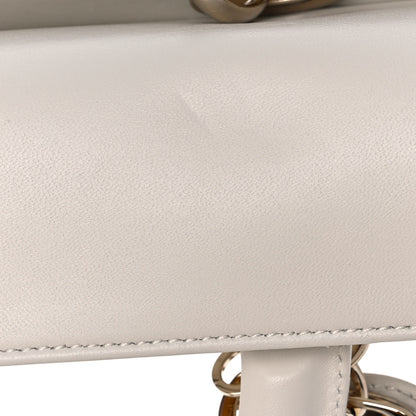 Christian Dior Calfskin Cannage Lady D-Joy White 10 of 16