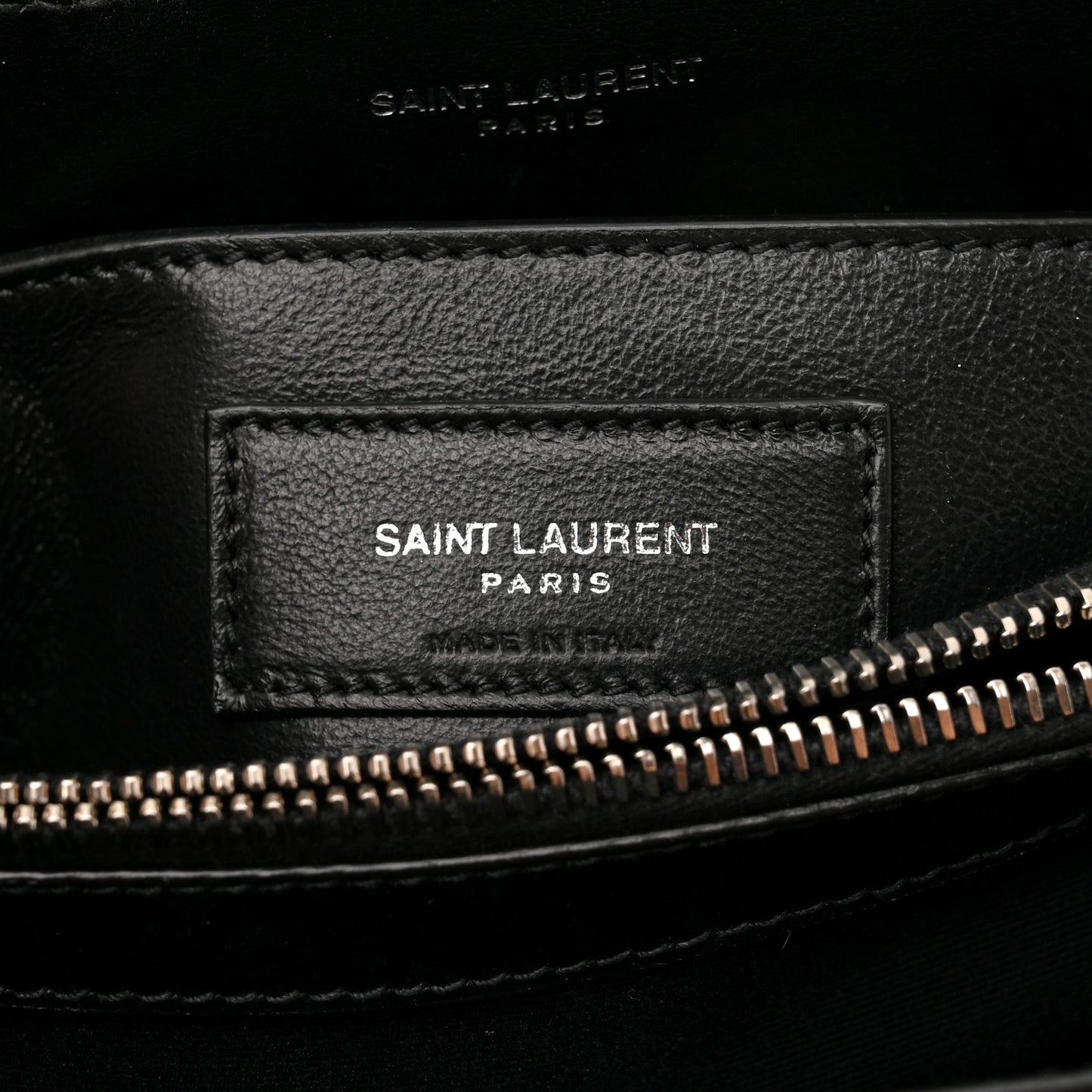 Calfskin Y Quilted Monogram Small Loulou Chain Satchel Black