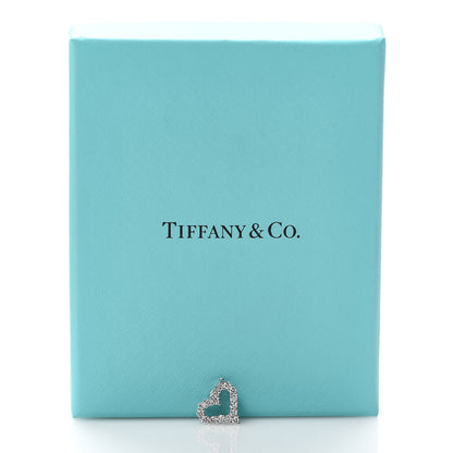 Tiffany Platinum Diamond Mini Heart Charm 4 of 4