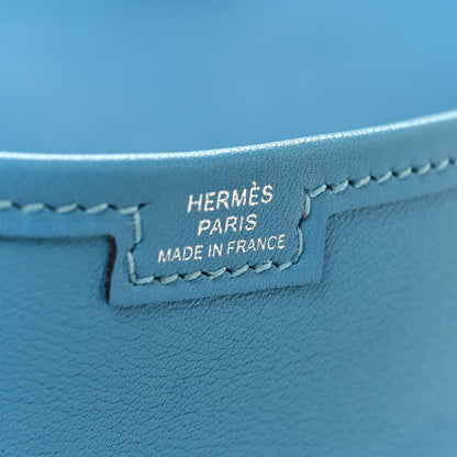Hermes Swift Verso Jige Duo Clutch Bleu Du Nord Vert Verone 8 of 13