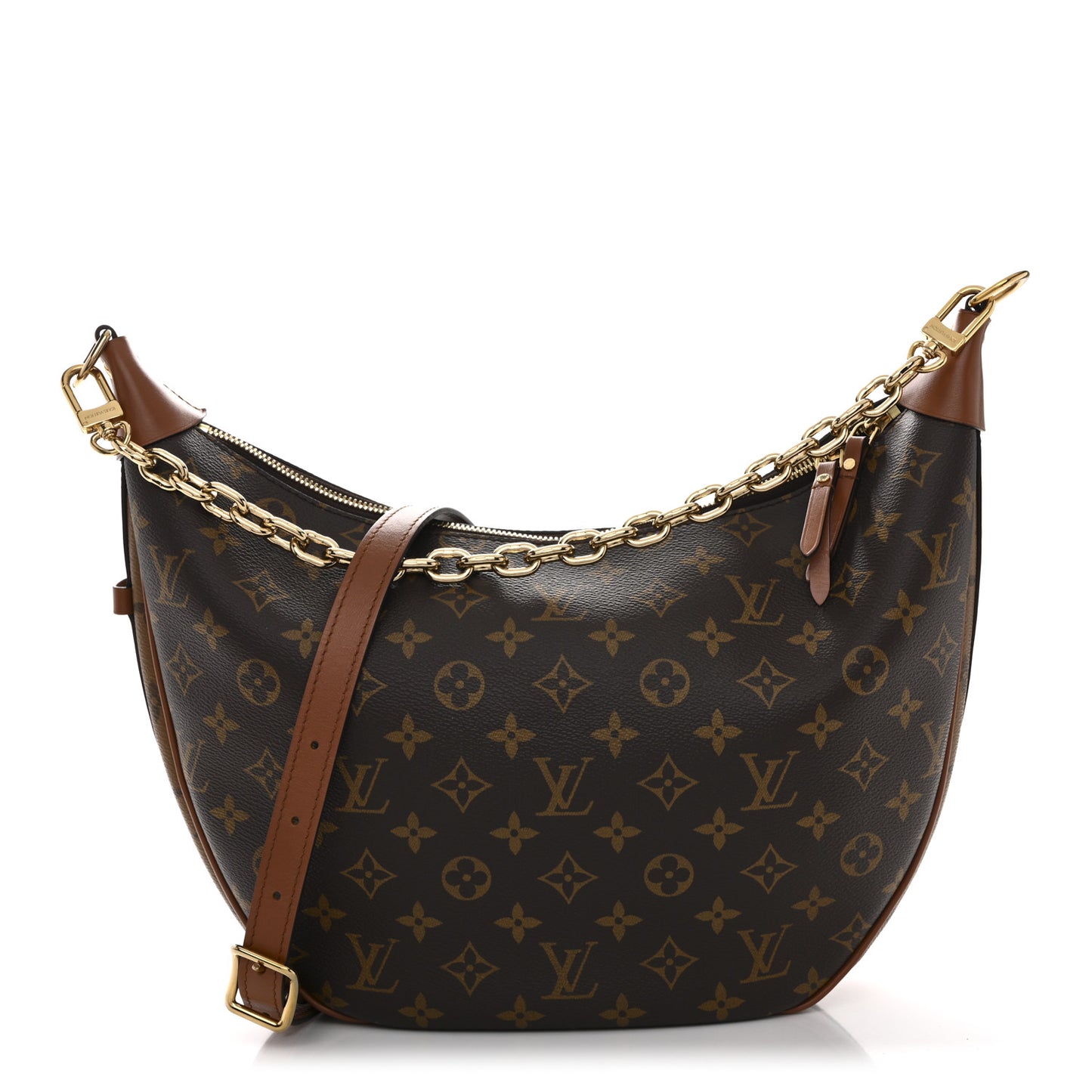 Reverse Monogram Loop Hobo