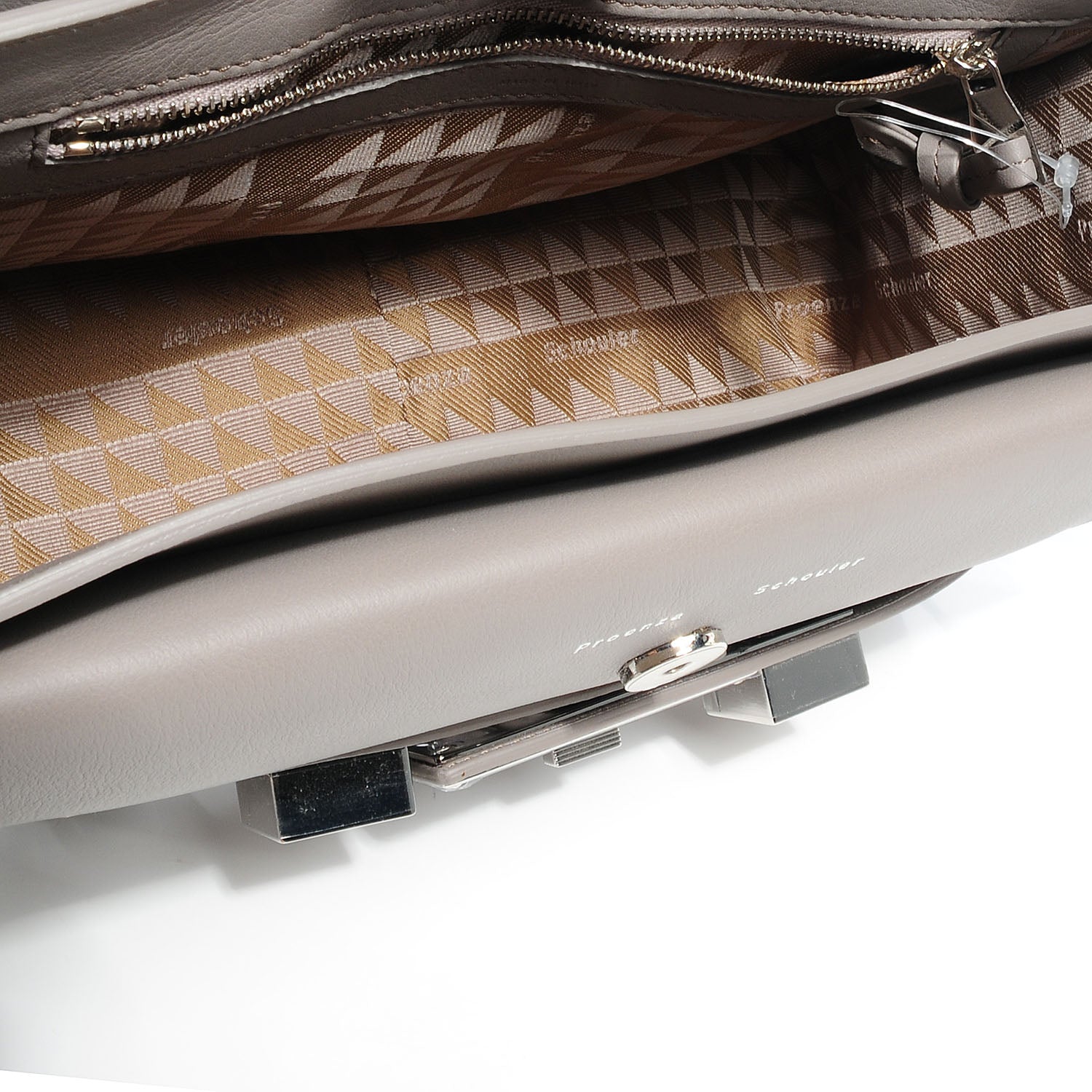 Proenza Schouler Smooth Leather PS11 Classic Shoulder Bag Mushroom 6 of 9