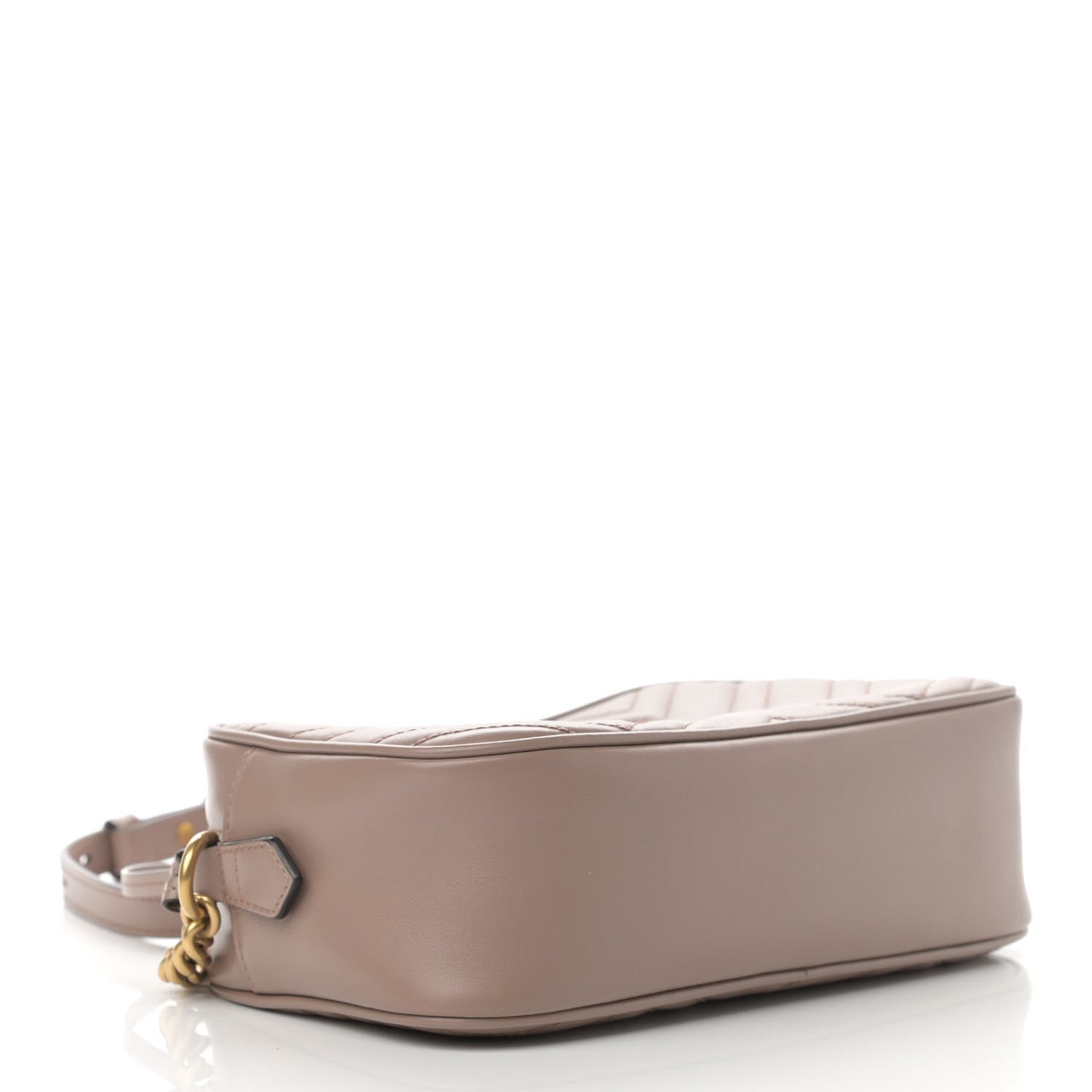 Calfskin Matelasse Small GG Marmont Chain Shoulder Bag Porcelain Rose