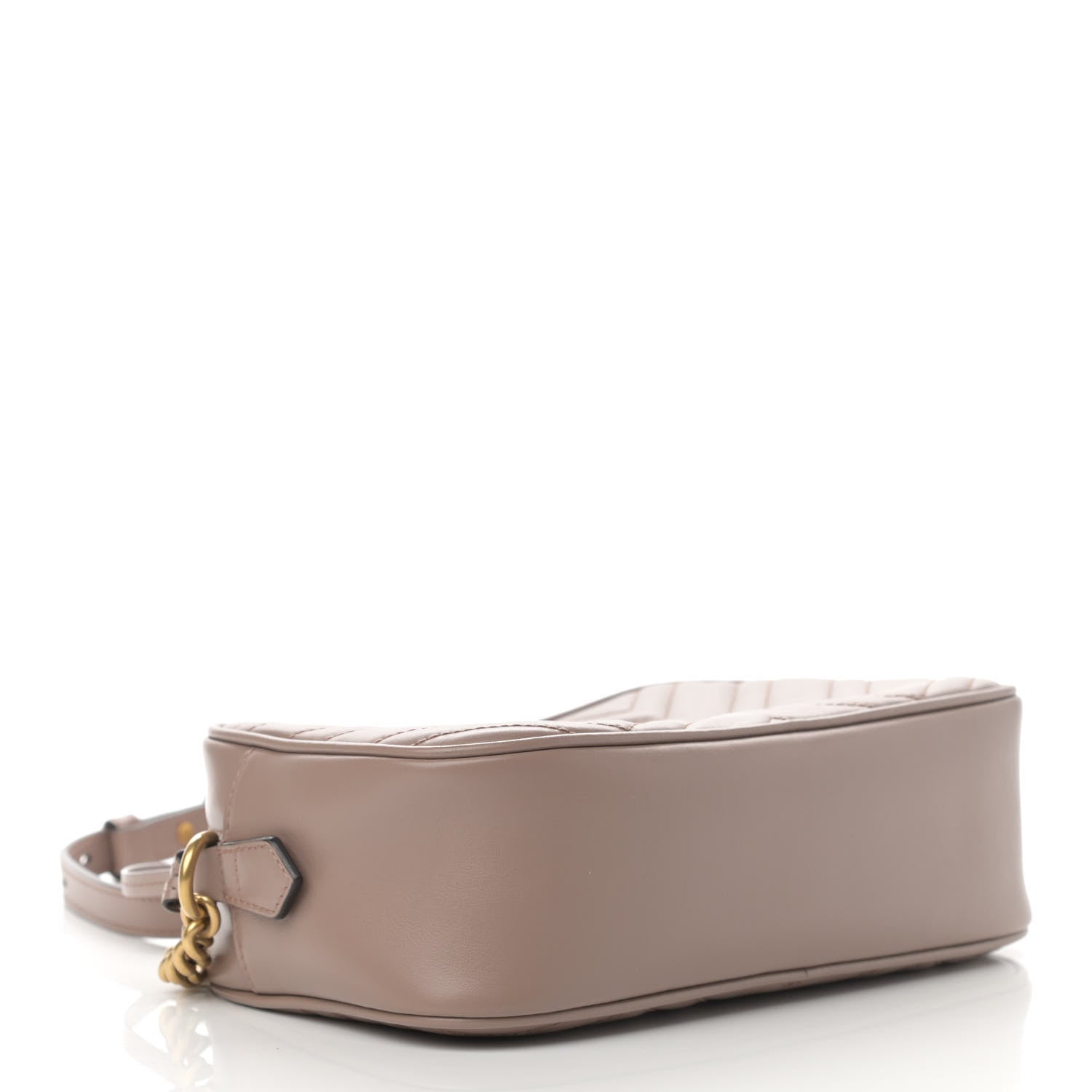 Gucci Calfskin Matelasse Small GG Marmont Chain Shoulder Bag Porcelain Rose 4 of 13
