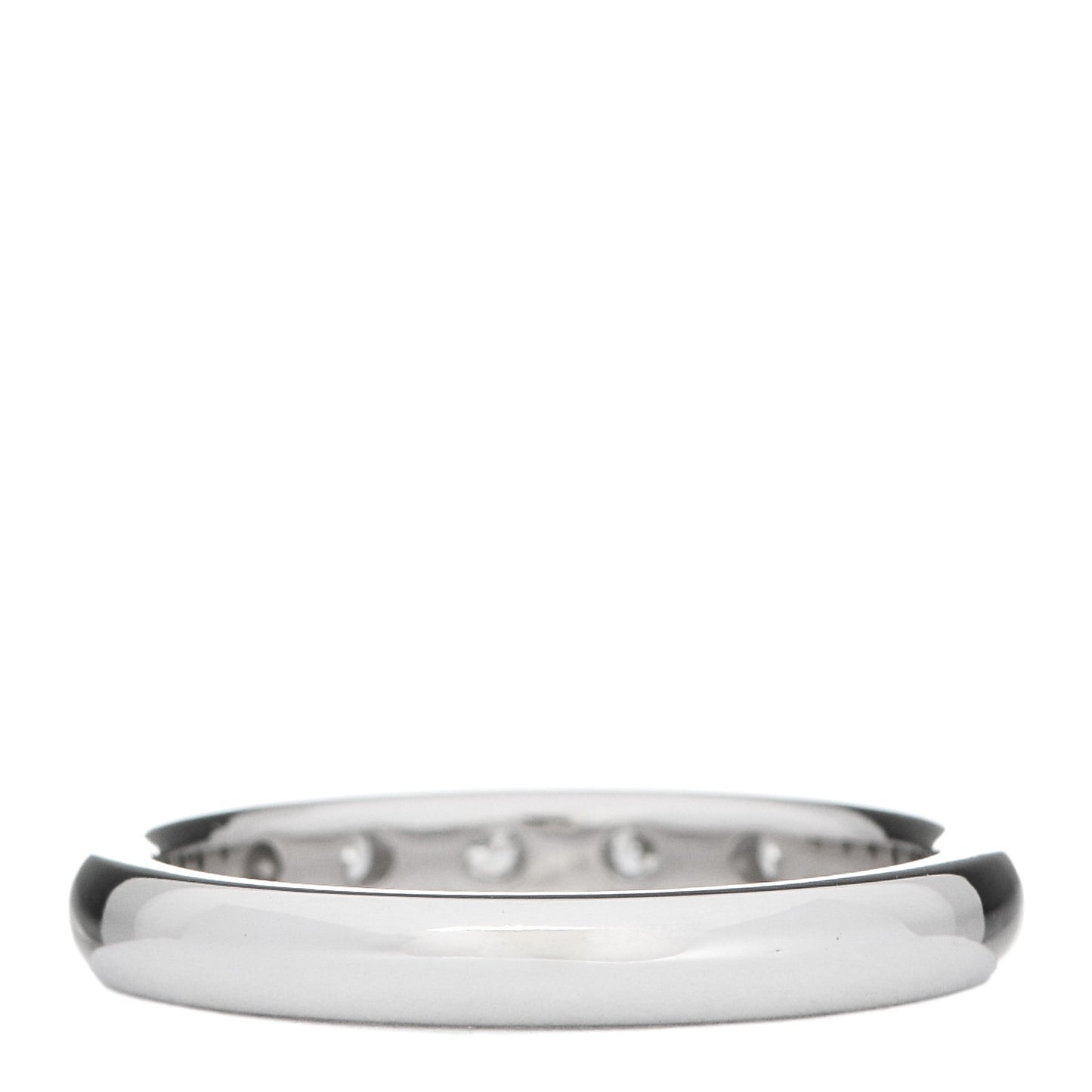 Platinum Diamond Elsa Peretti Stacking Band Ring 50 5.5