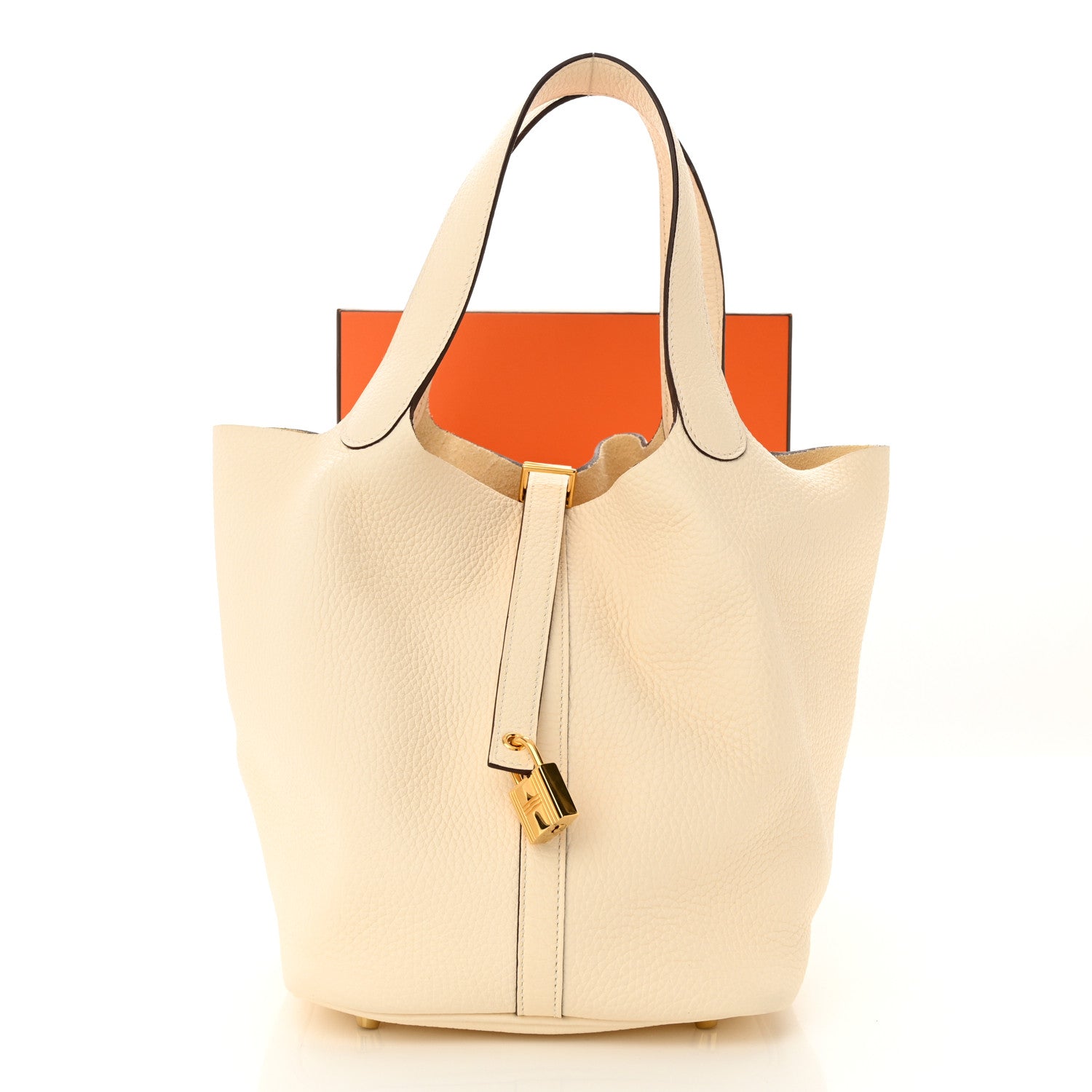 Hermes Taurillon Clemence Picotin Lock 22 MM Nata 11 of 11