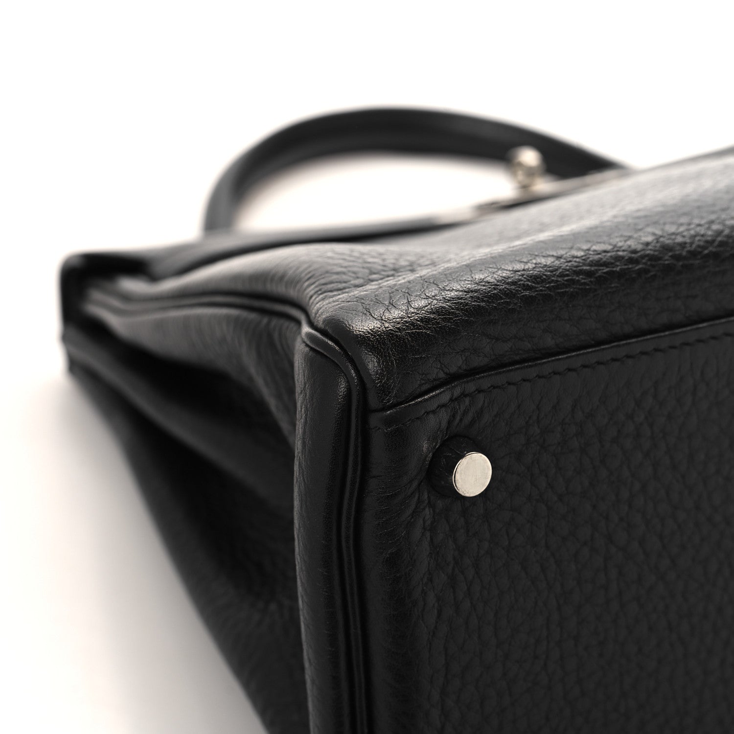 Hermes Taurillon Clemence Kelly Retourne 32 Black 9 of 17