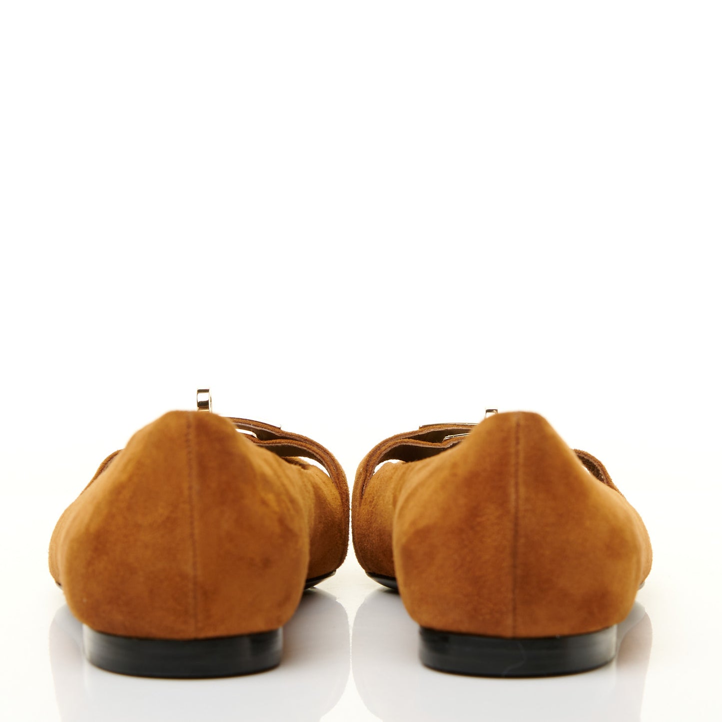 Suede Goatskin Bilbao Ballerina Flats 37.5 Marron Iroko