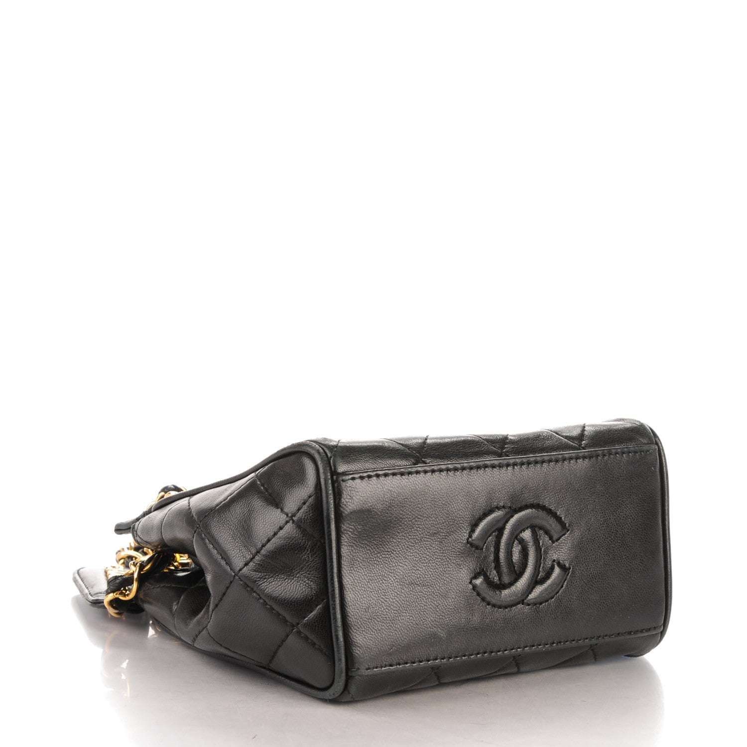 Chanel Lambskin Quilted Small Shoulder Bag Black 4 of 10