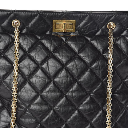 Chanel Aged Calfskin Reissue 2.55 Tote Black 8 of 10