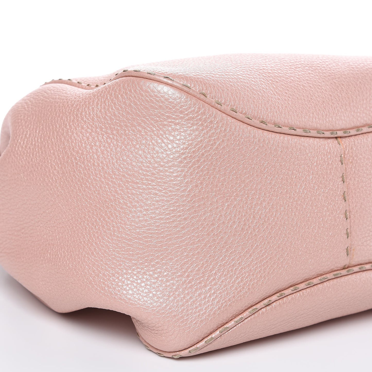 Cuoio Romano Selleria Small Bucket Bag Cipria
