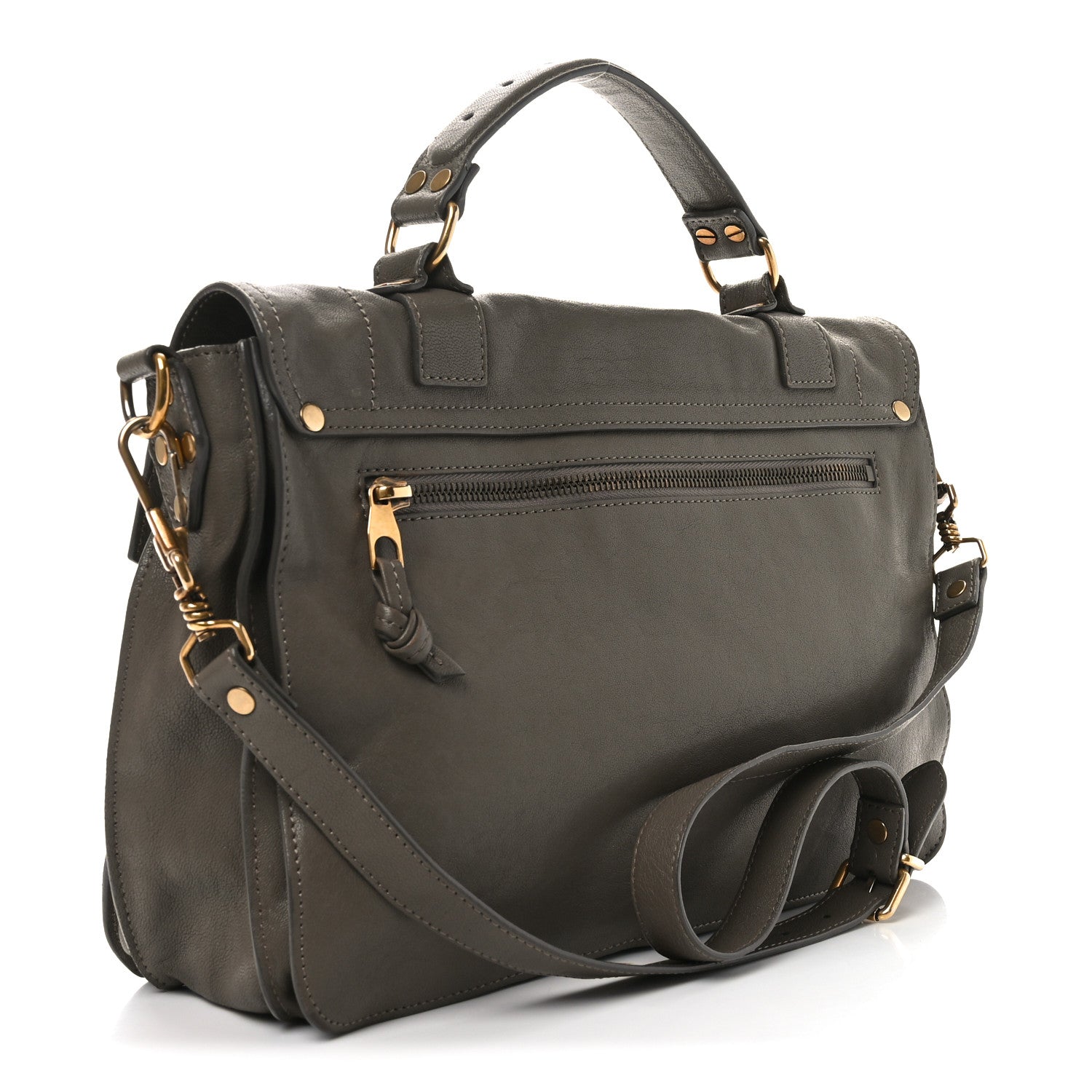 Proenza Schouler Lambskin Medium PS1 Satchel Smoke 3 of 10