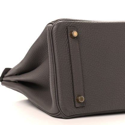 Hermes Togo Birkin 30 Etain 15 of 17