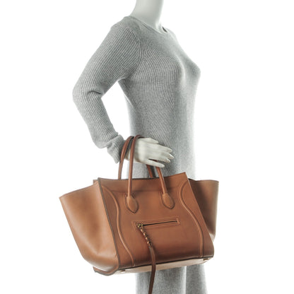 Celine Natural Calfskin Medium Phantom Luggage Tan 2 of 9