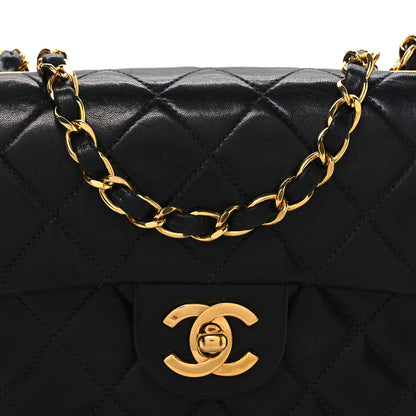 Chanel Lambskin Quilted Mini Square Flap Black 9 of 12