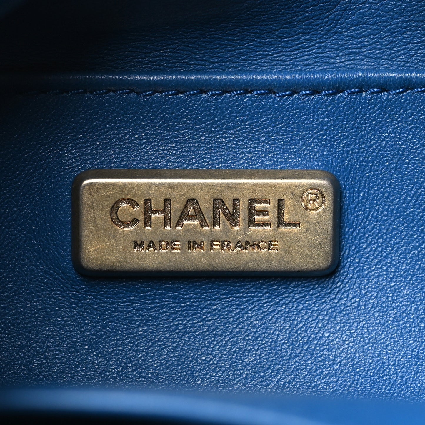 Snakeskin Calfskin Gabrielle Bucket Blue
