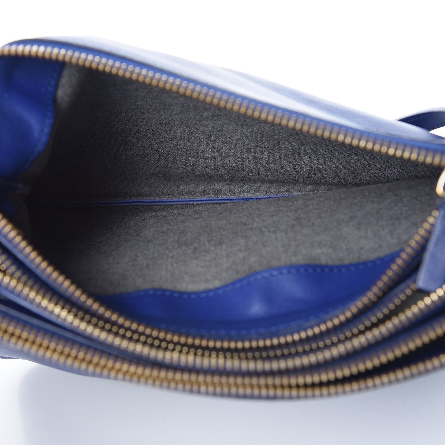 Lambskin Small Trio Crossbody Bag Electric Blue