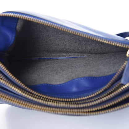 Celine Lambskin Small Trio Crossbody Bag Electric Blue 5 of 12