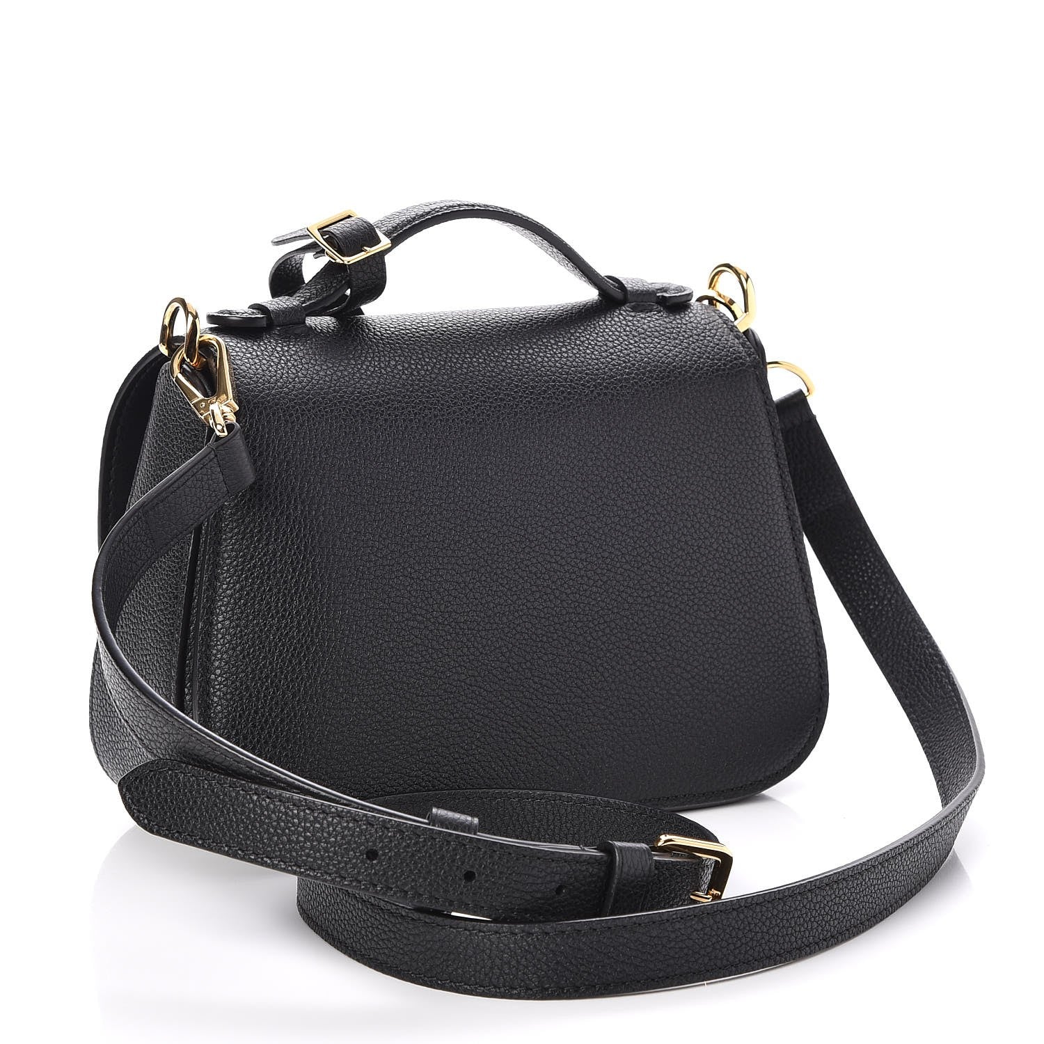 Louis Vuitton Grained Calfskin Vivienne NM Black 3 of 7