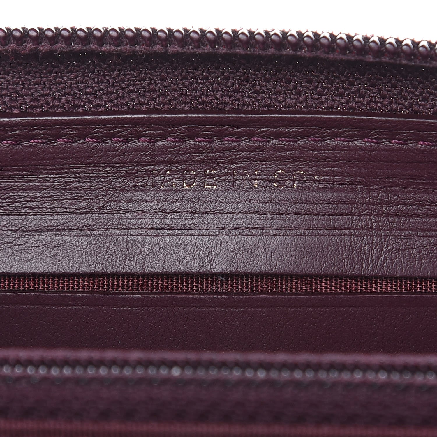 Chanel Caviar Quilted Small Boy Zip Around Wallet Dark Purple 8 of 15