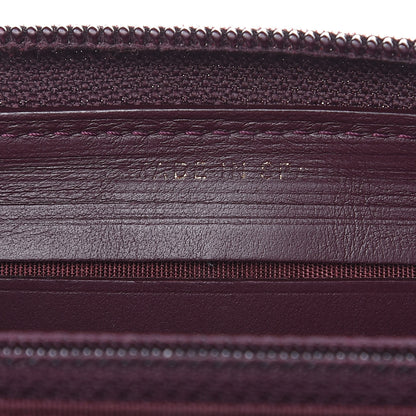 Chanel Caviar Quilted Small Boy Zip Around Wallet Dark Purple 8 of 15