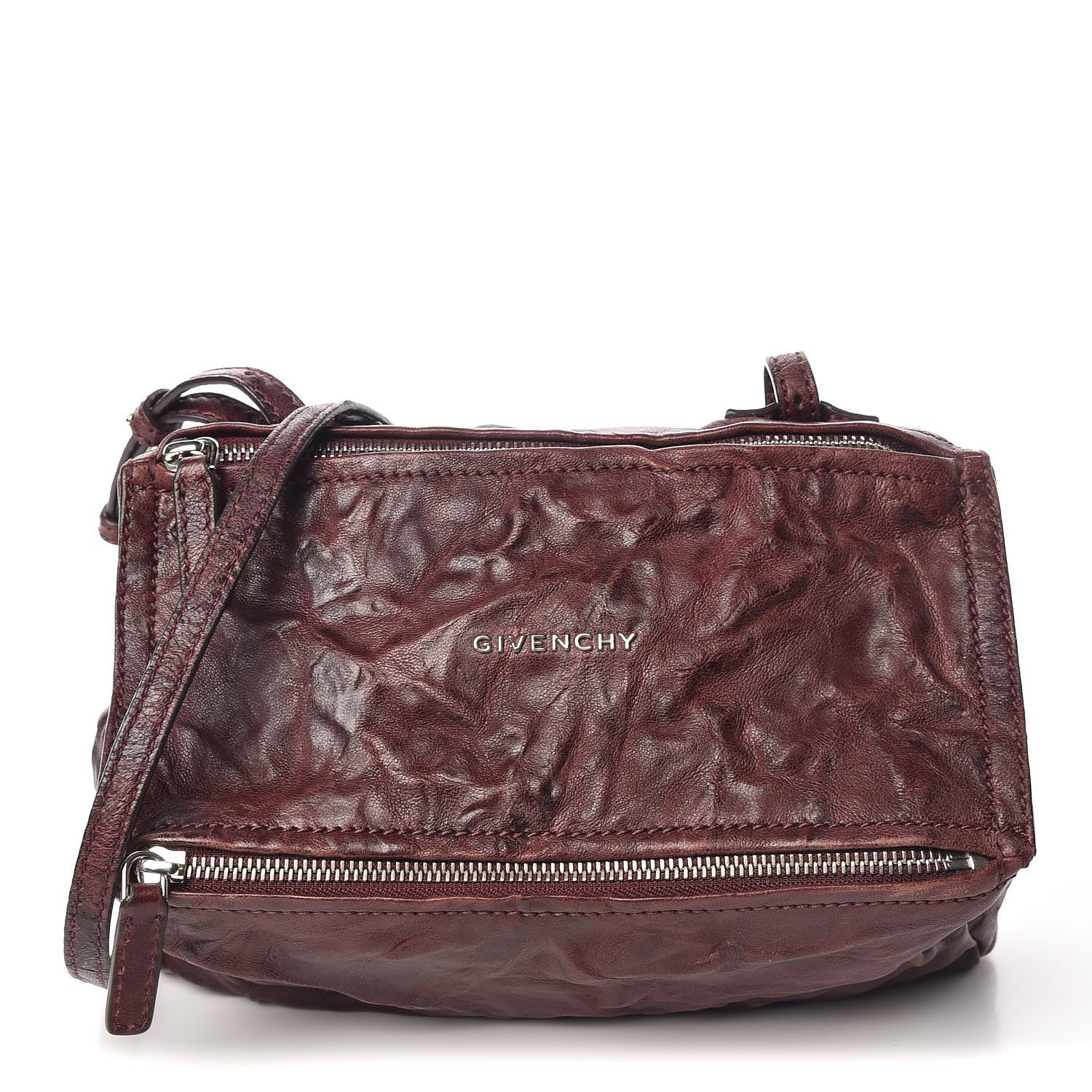 Givenchy Tumbled Sheepskin Mini Pandora Oxblood 1 of 9