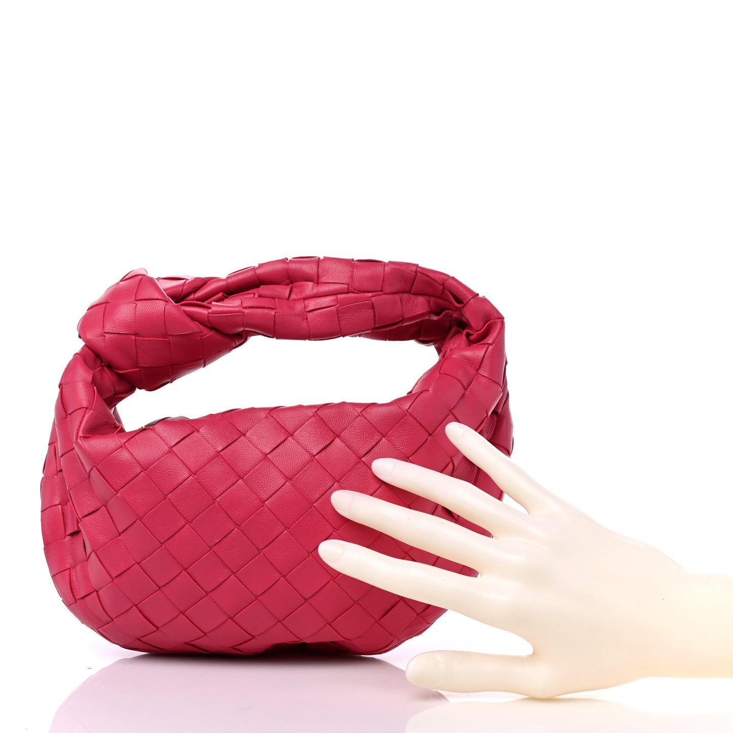 Nappa Intrecciato Mini Jodie Cranberry