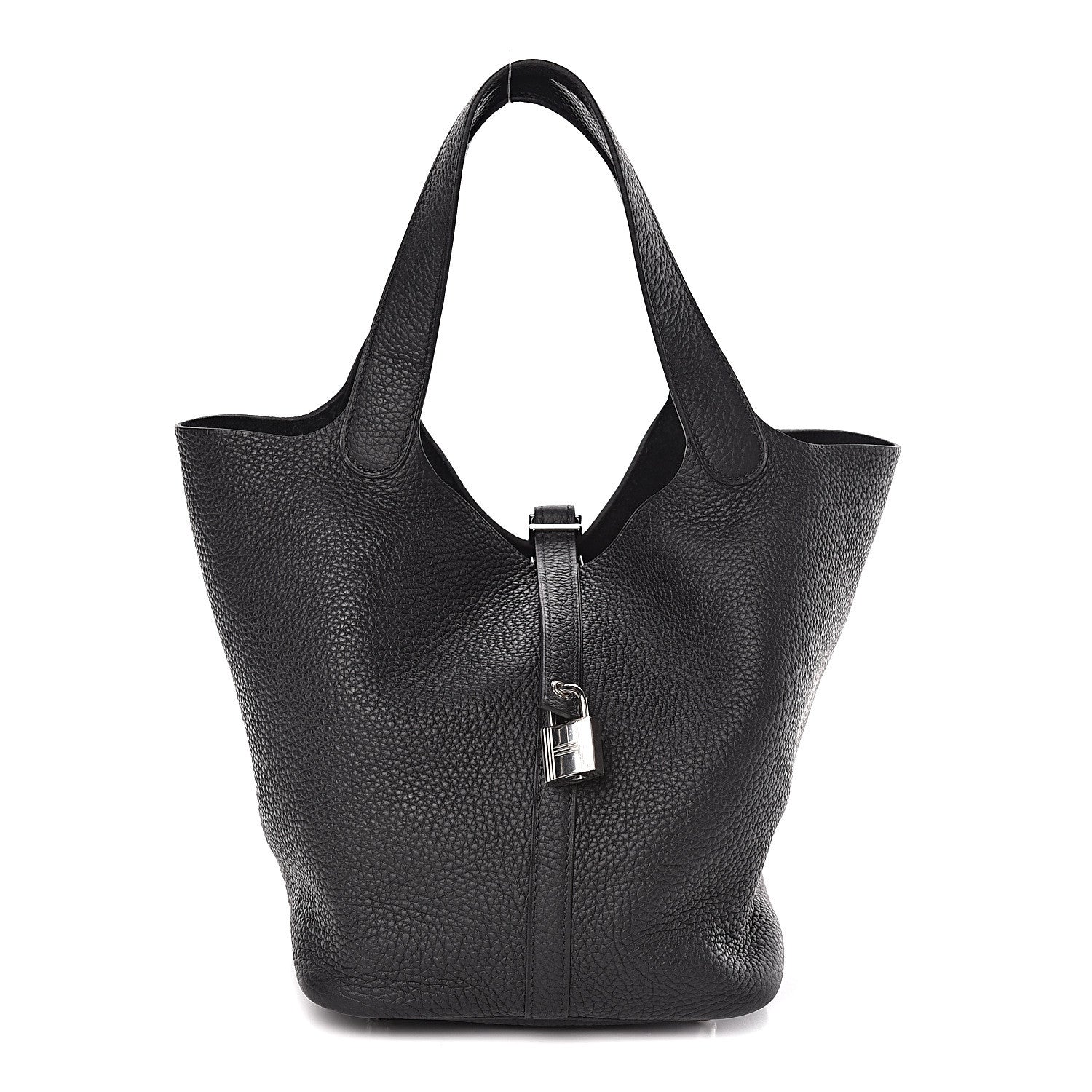 Hermes Taurillon Clemence Picotin Lock 22 MM Black 1 of 10