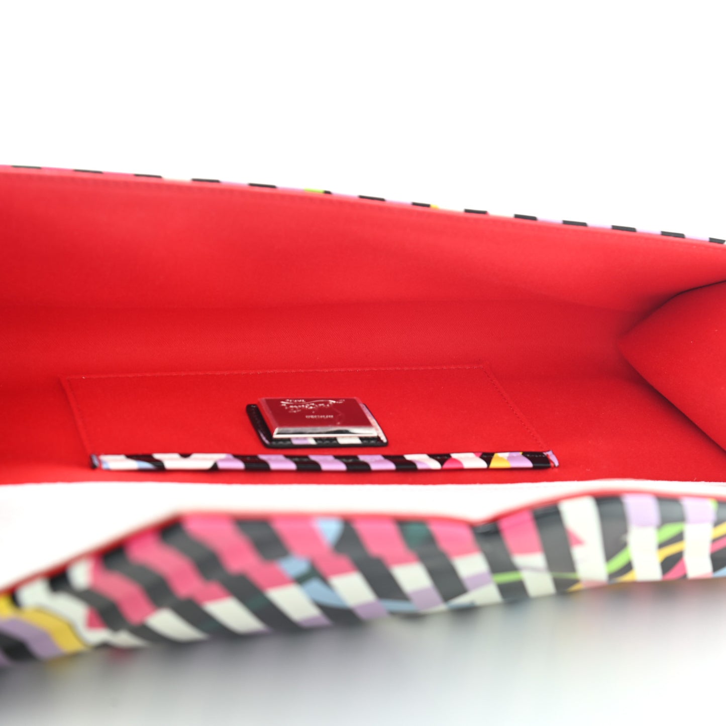 Patent So Kate Baguette Clutch Multicolor