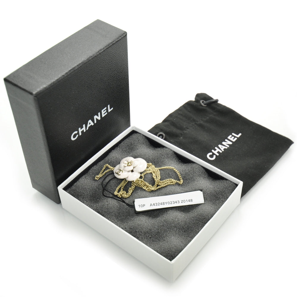 Chanel CC Camellia Flower Necklace 5 of 5