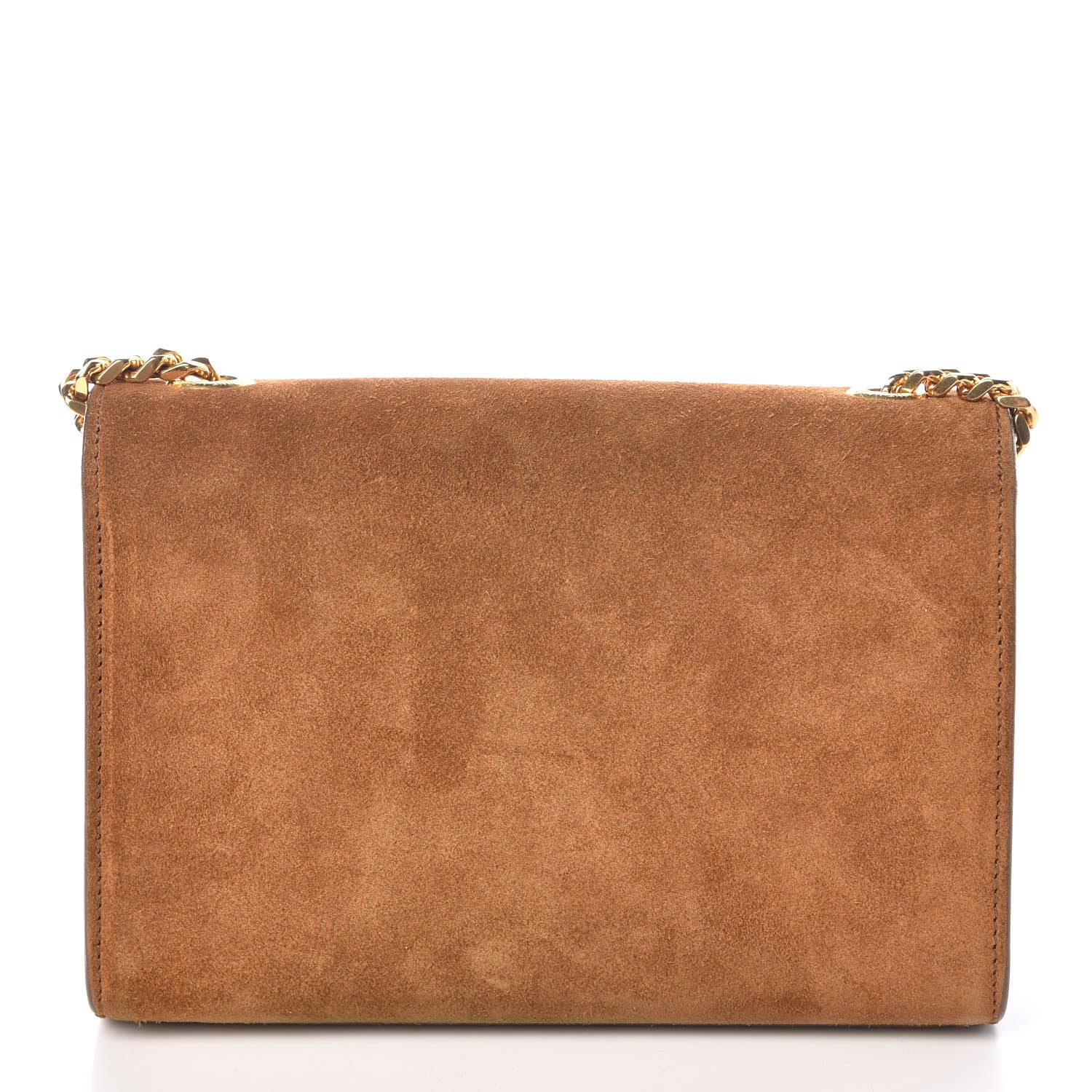 Saint Laurent Suede Small Classic Monogram Kate Tassel Satchel Light Ochre 9 of 9