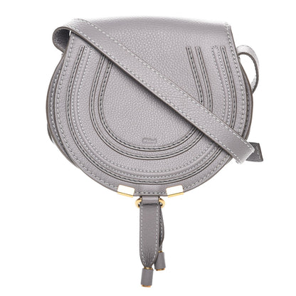 Chloe Calfskin Mini Marcie Round Crossbody Bag Cashmere Grey 1 of 8