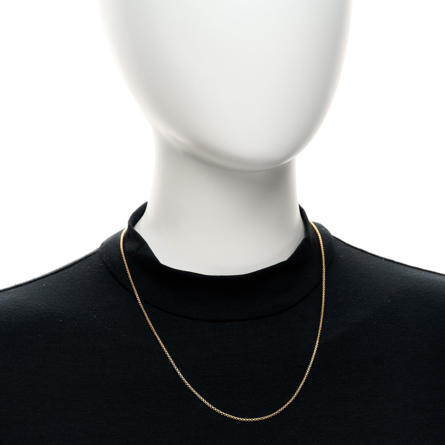 18K Yellow Gold 1.7mm Box Chain Necklace
