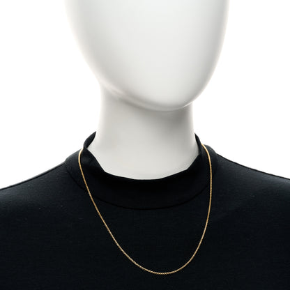 David Yurman 18K Yellow Gold 1.7mm Box Chain Necklace 2 of 4