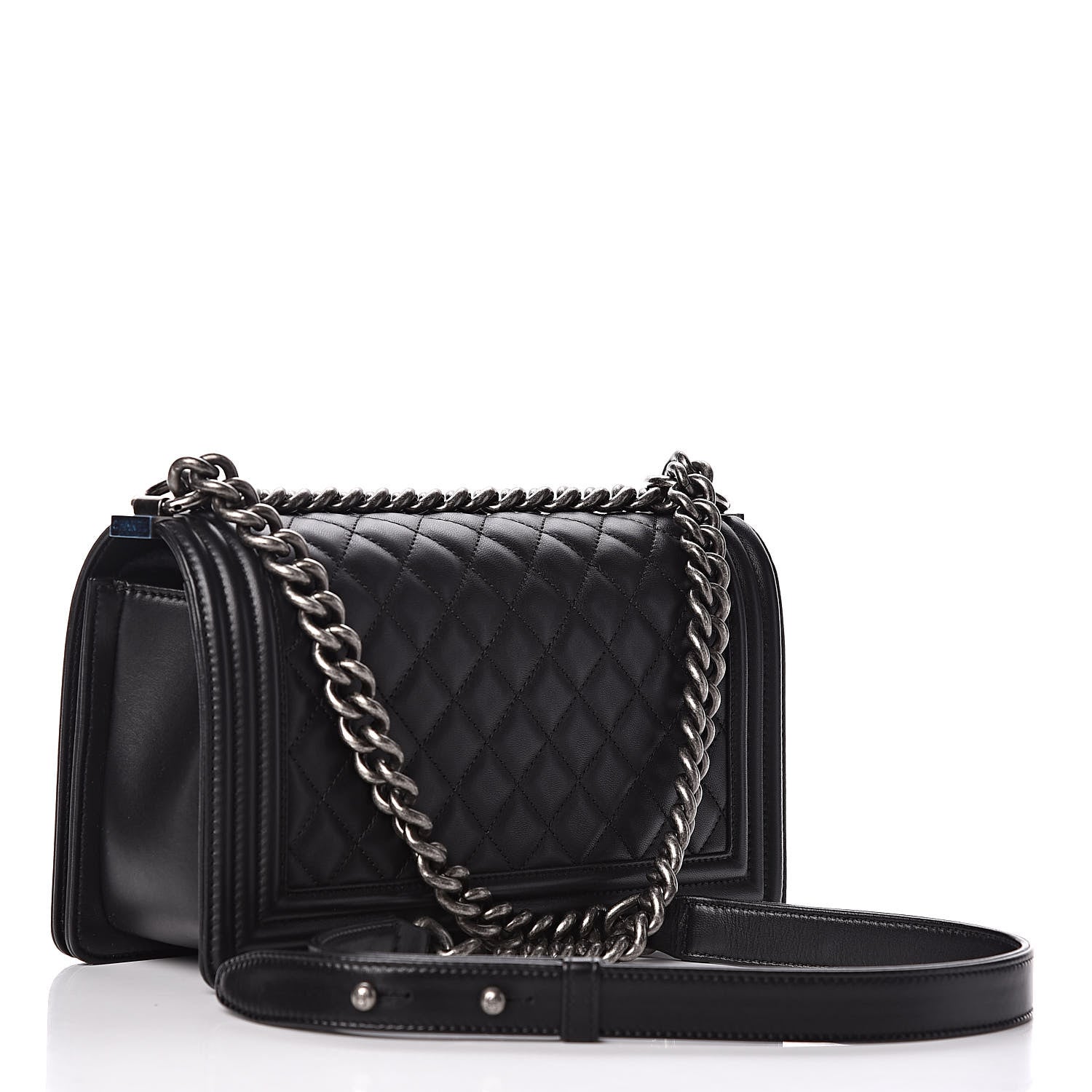 Chanel Calfskin Quilted Medium Boy Flap Black 3 of 10