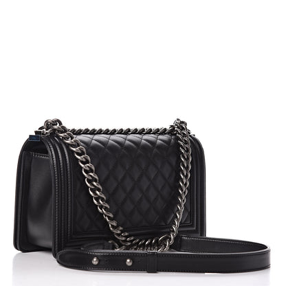 Chanel Calfskin Quilted Medium Boy Flap Black 3 of 10