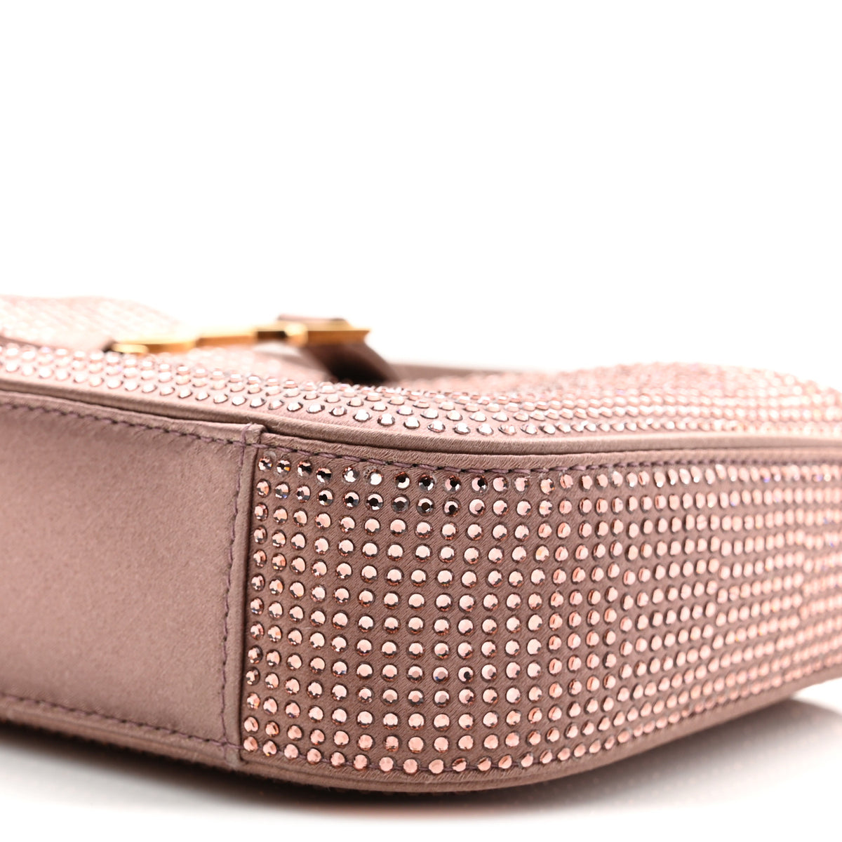 Satin Crystal Le 5 A 7 Mini Hobo Elderberry