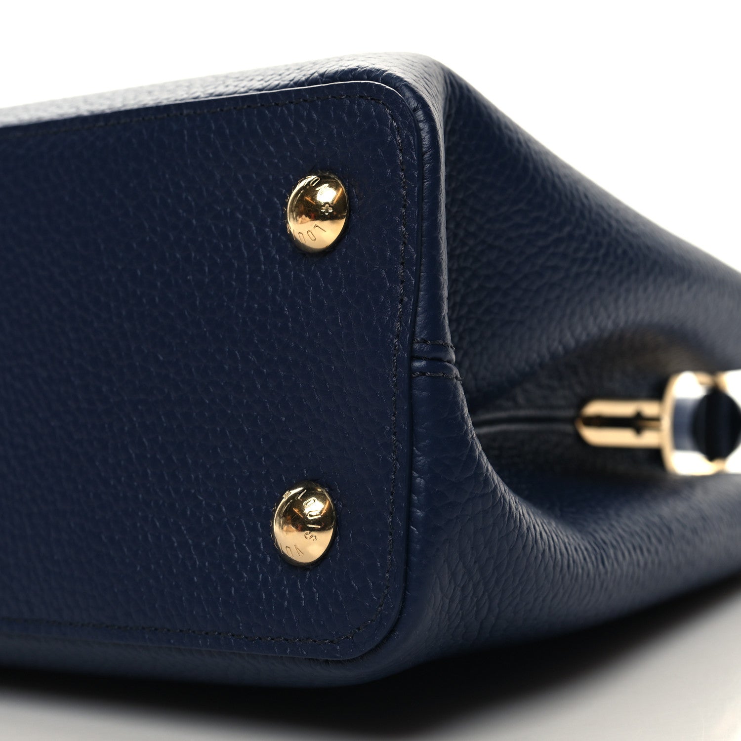 Louis Vuitton Taurillon Blossom Chain Capucines MM French Blue 10 of 10