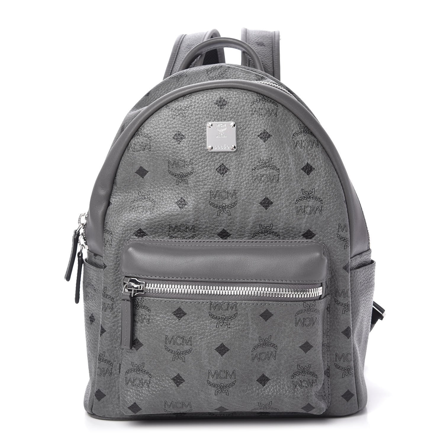 MCM Visetos Small Stark Backpack Phantom Grey 1 of 9