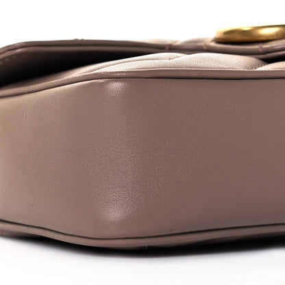 Gucci Calfskin Matelasse Super Mini GG Marmont Shoulder Bag Porcelain Rose 7 of 8
