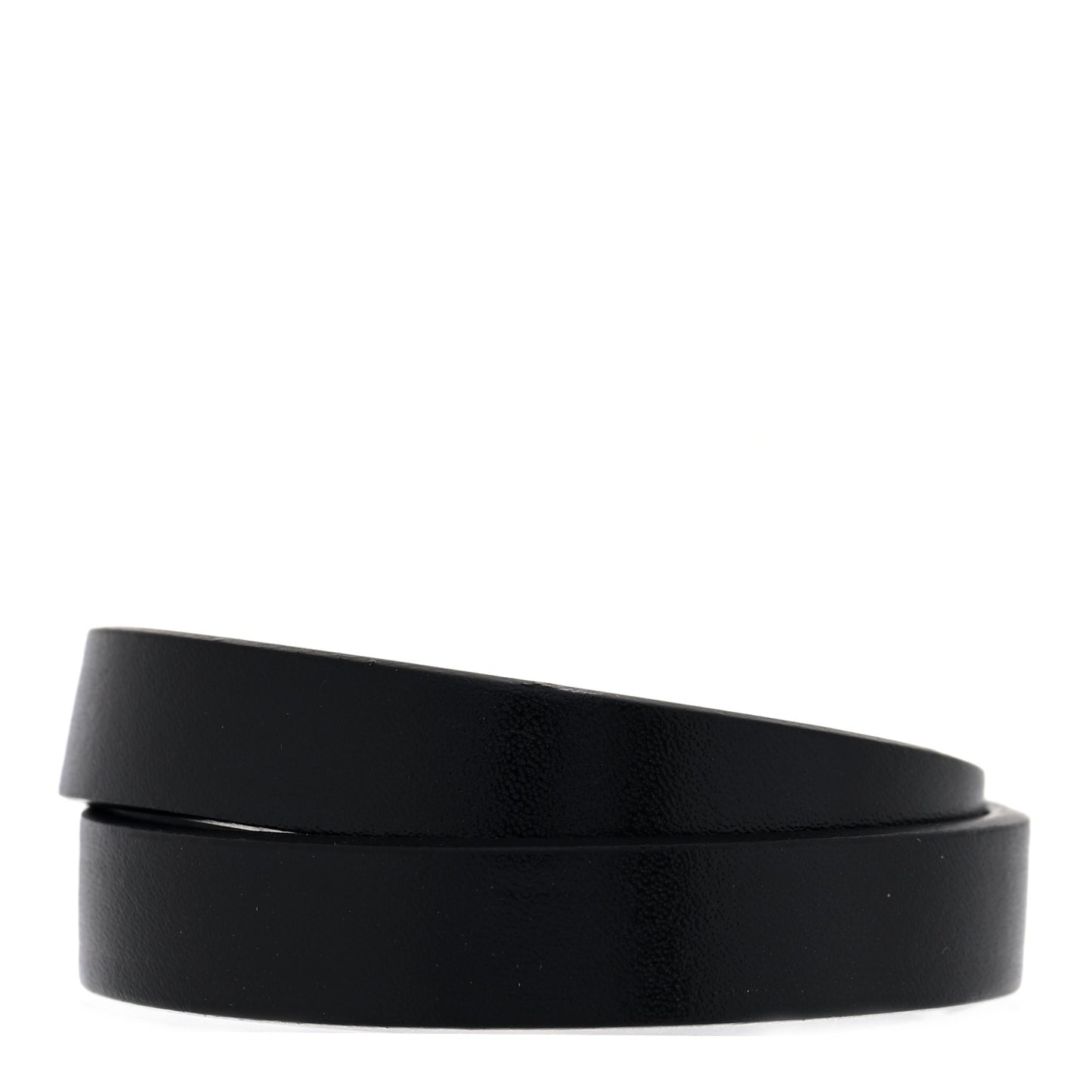 Calfskin BB Wrap Bracelet S Black