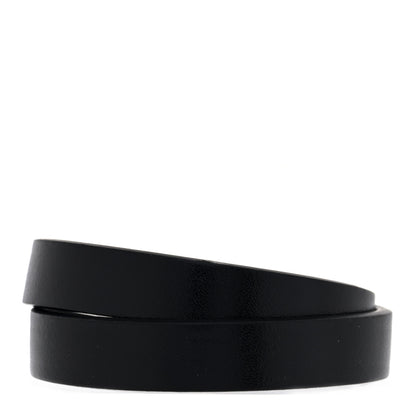 Balenciaga Calfskin BB Wrap Bracelet S Black 3 of 5