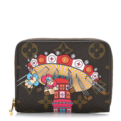 Louis Vuitton Monogram 2020 Christmas Animation Swing Ride Zippy Coin Purse Pink Poppy 1 of 6