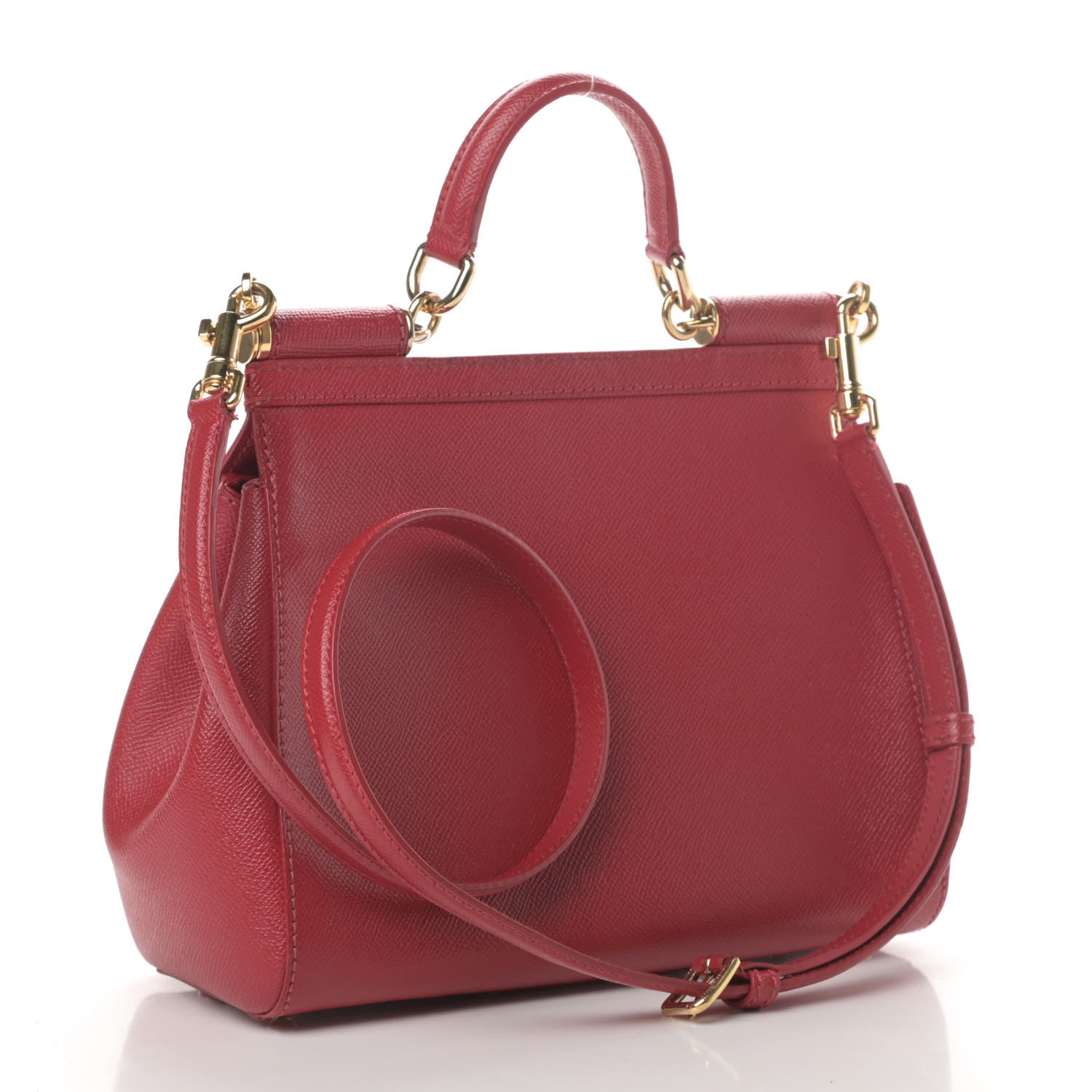 Dolce & Gabbana Dauphine Medium Miss Sicily Satchel Dark Red 4 of 11